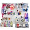 Azar Displays 24-Piece Pink Pegboard Organizer Kit with 2 Panels and Accessory 900944-PNK